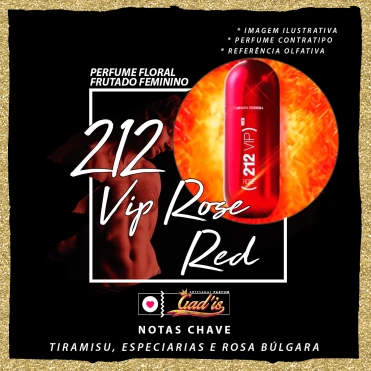 Perfume Similar Gadis 871 Inspirado em 212 Vip Rosé Red Contratipo